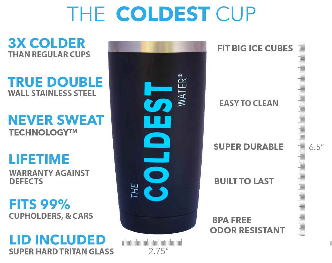 COLDEST 20oz tumbler (591ml)