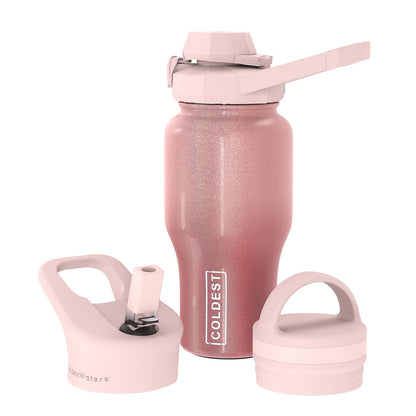 COLDEST 26oz universal shaker bottle with variety lids (770ml)