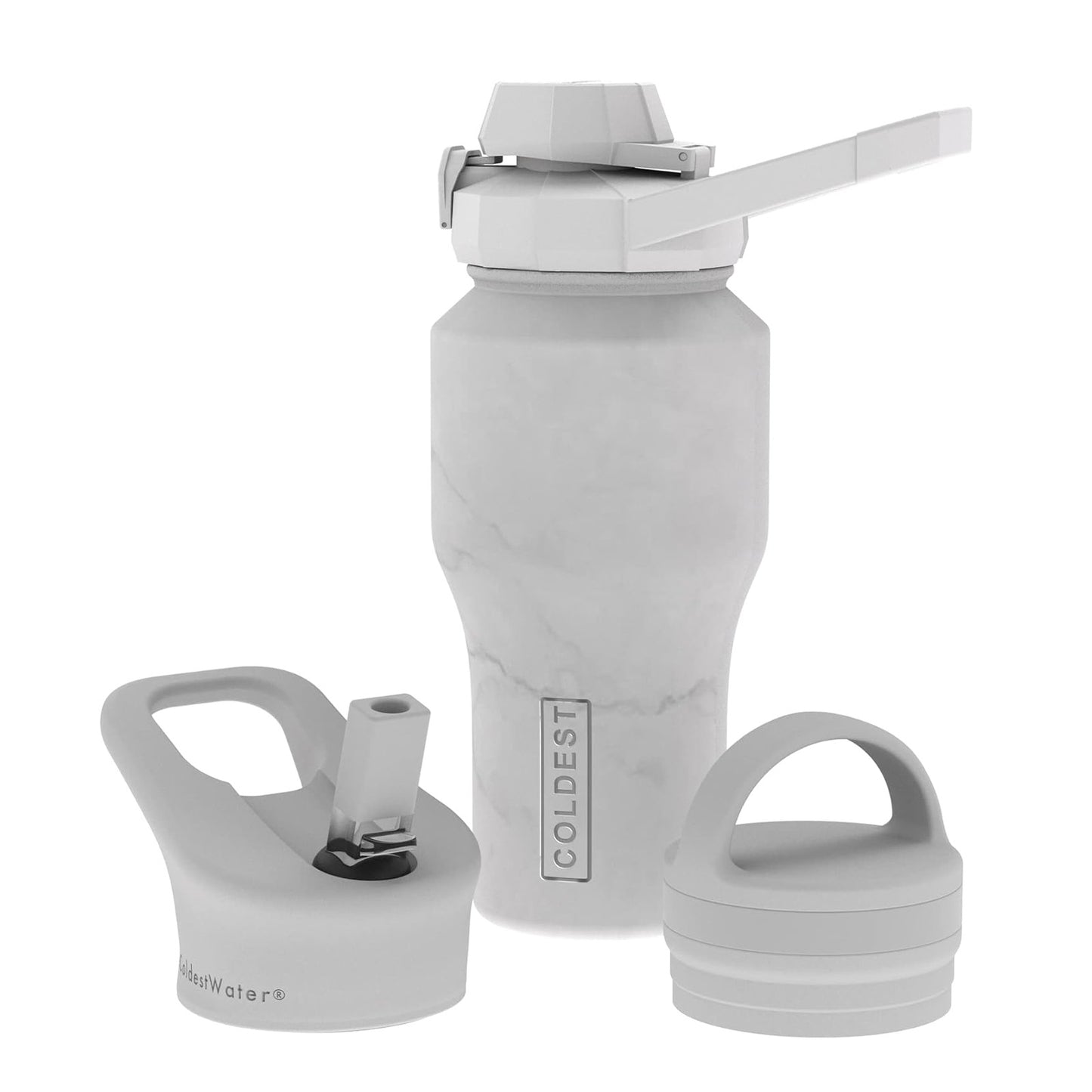 COLDEST 26oz universal shaker bottle with variety lids (770ml)