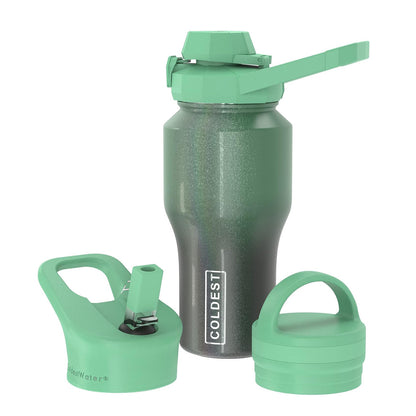 COLDEST 26oz universal shaker bottle with variety lids (770ml)