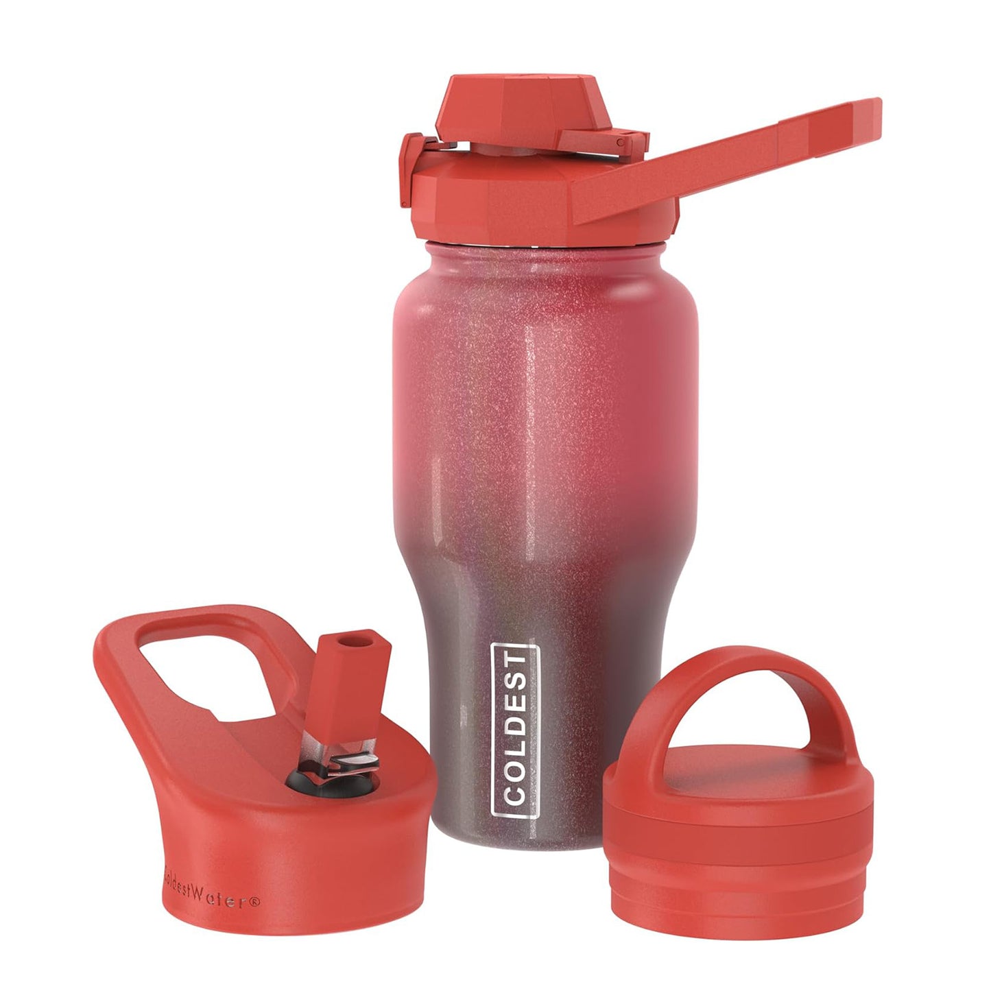 COLDEST 26oz universal shaker bottle with variety lids (770ml)